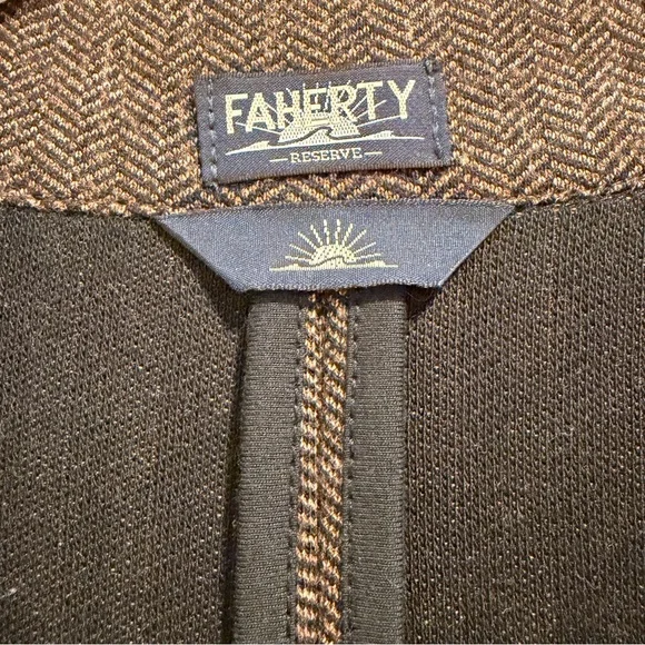 Faherty Men’s Blazer - Woodland Herringbone (Brown)